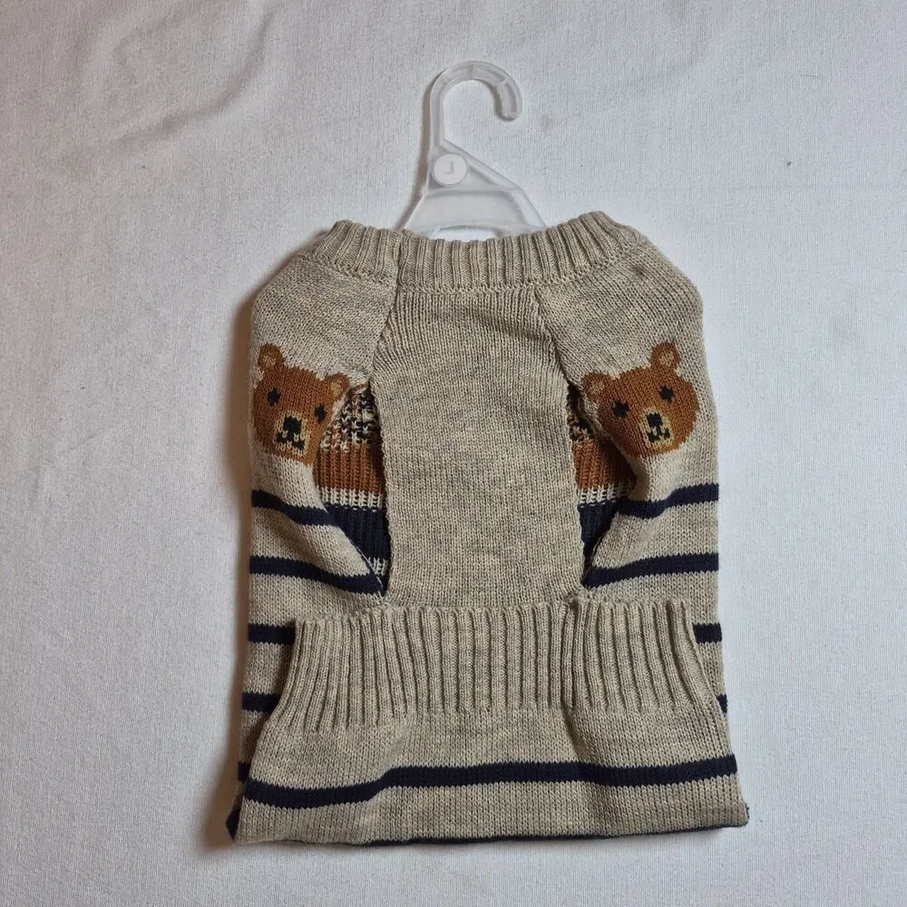 Simply Dog Teddy Bear Sweater Size L Beagle Cocker Spaniel Bulldog Schnauzer